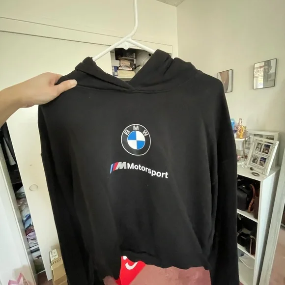 Puma BMW M Motorsport cropped Hoodie - Picture 3 of 4
